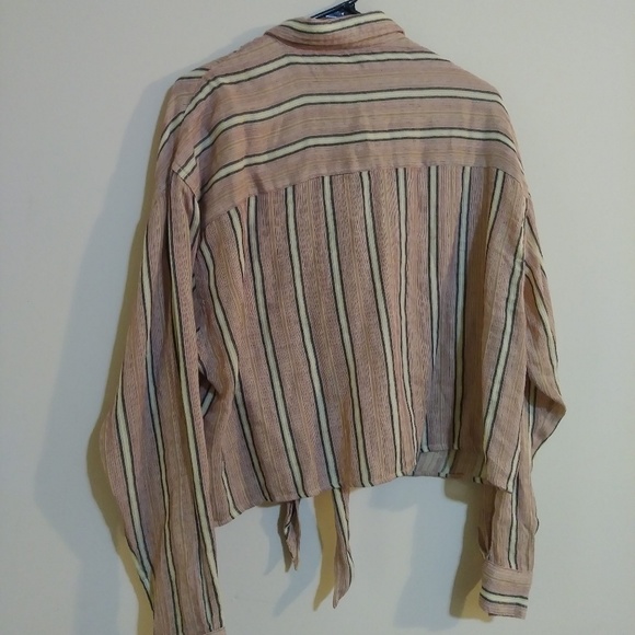 Striped Button Down Longsleeve Shirt - Picture 2 of 3